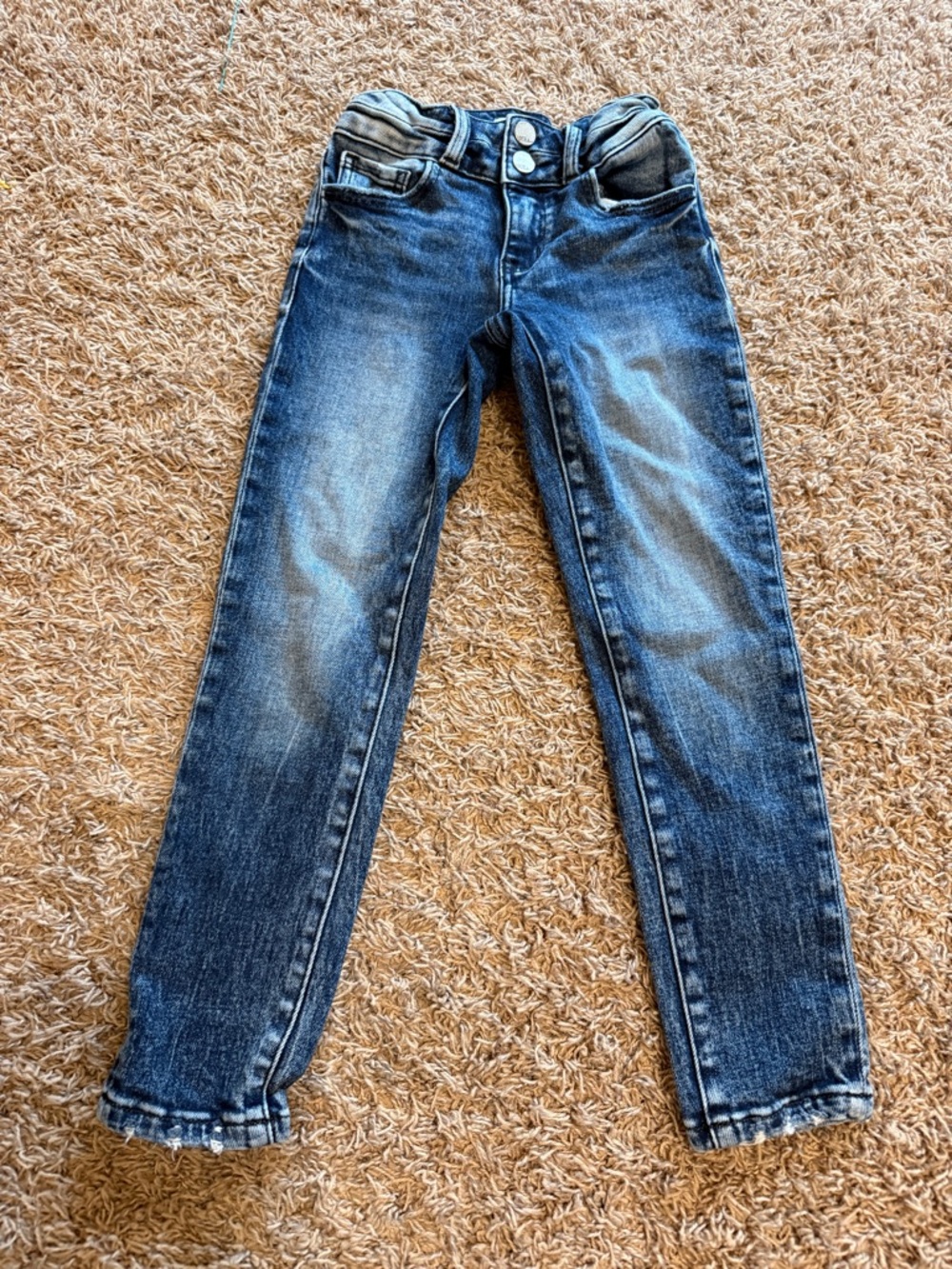 Kids Slim Stretch Denim Jeans in Dark Blue